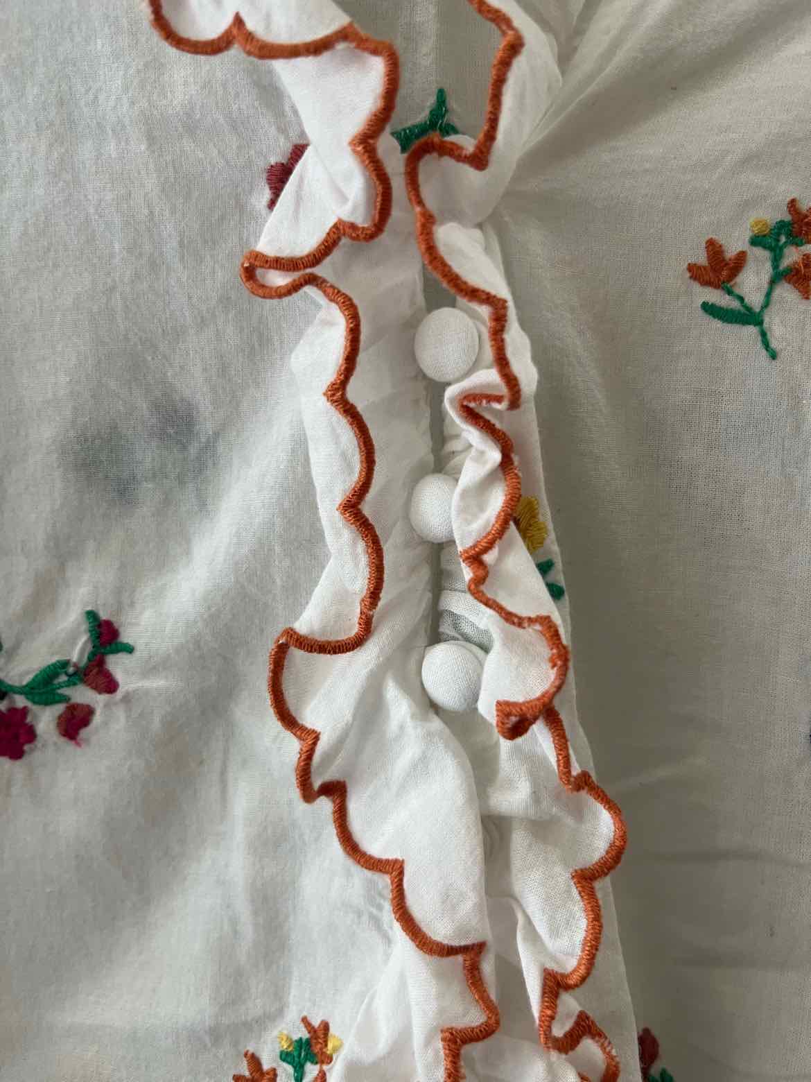 Sezane White Multi Size 38 Shirt