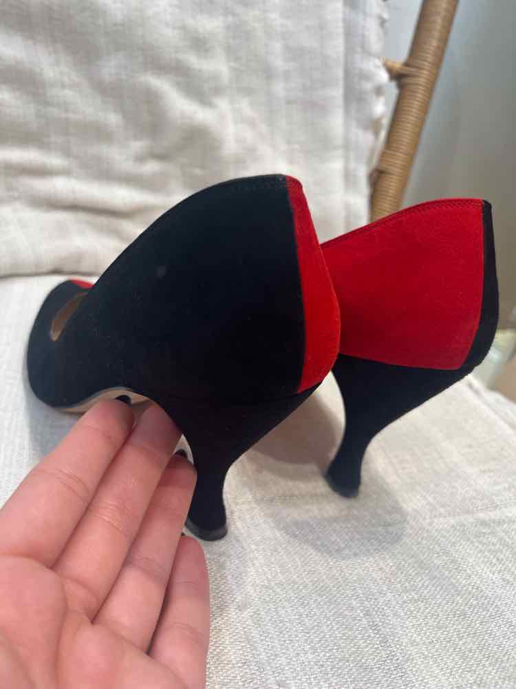 Manolo Blahnik black and red Size 38.5 Shoes