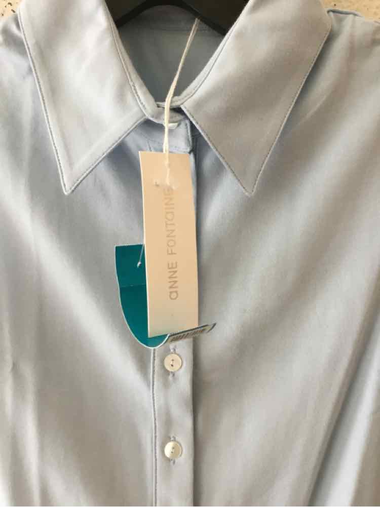 Anne Fontaine Powder Blue Size 36 Shirt