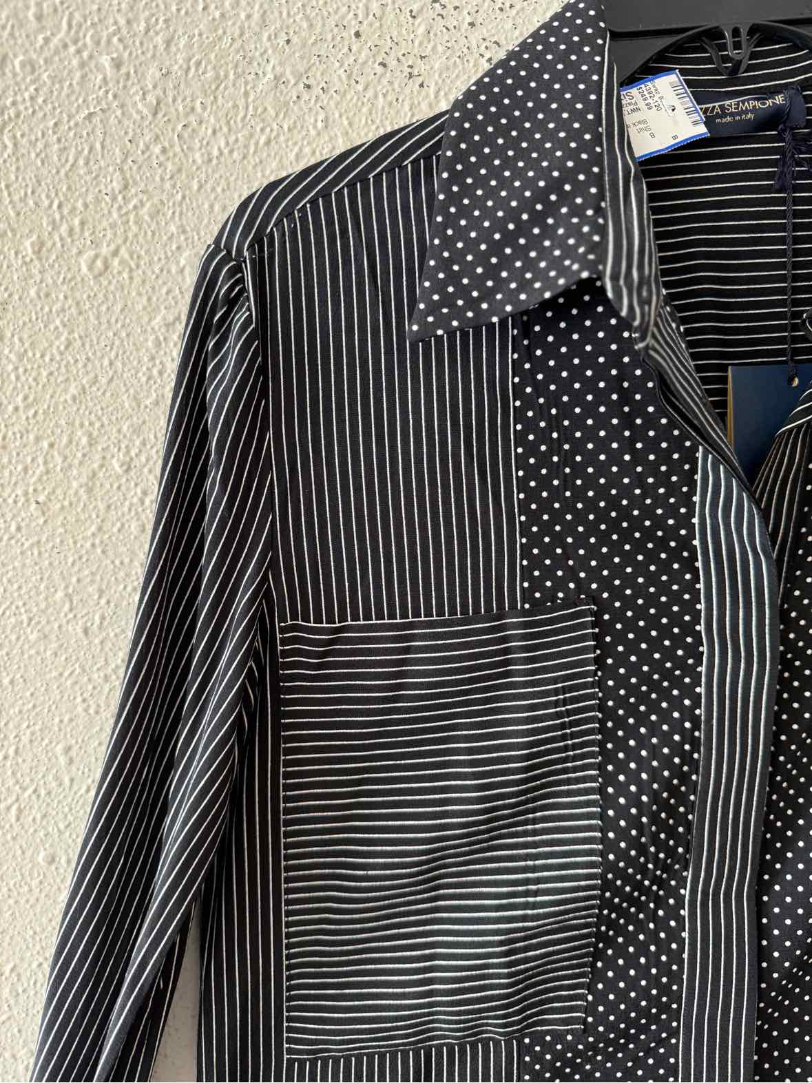 Piazza Sempione Black and white Size 38 Shirt