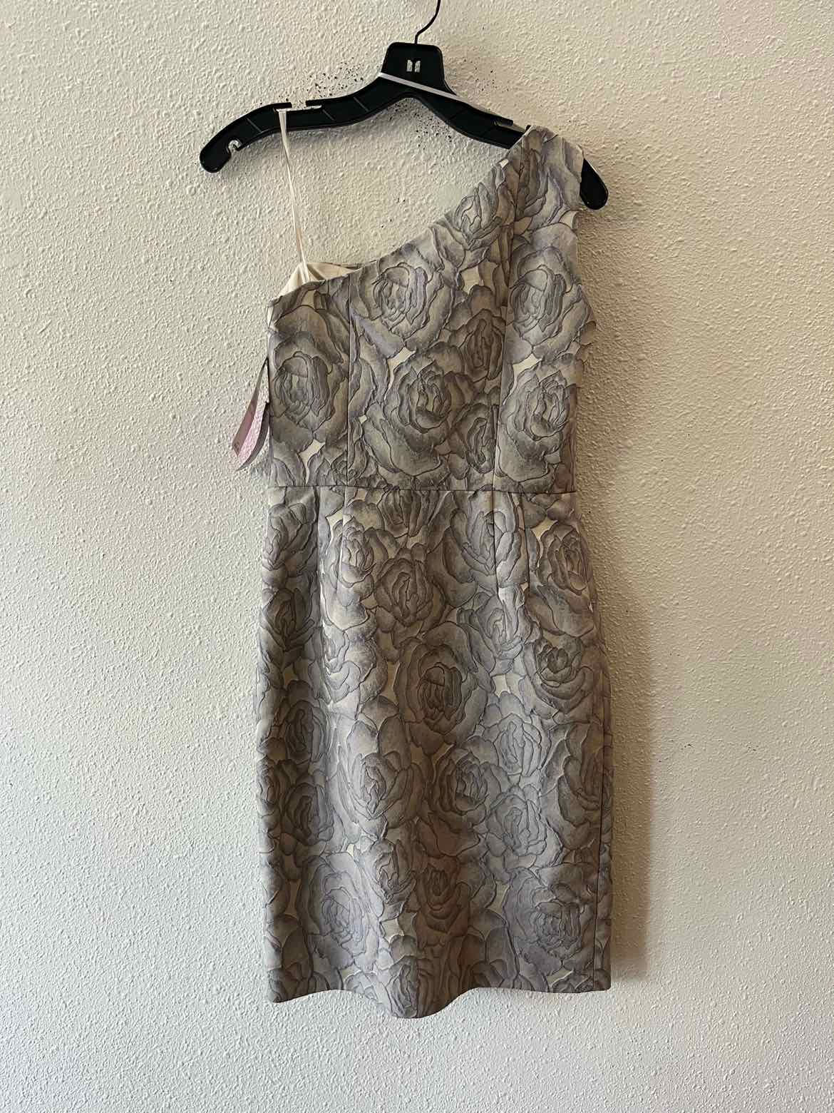 Carmen Marc Valvo dark beige multi Size 4 Dress
