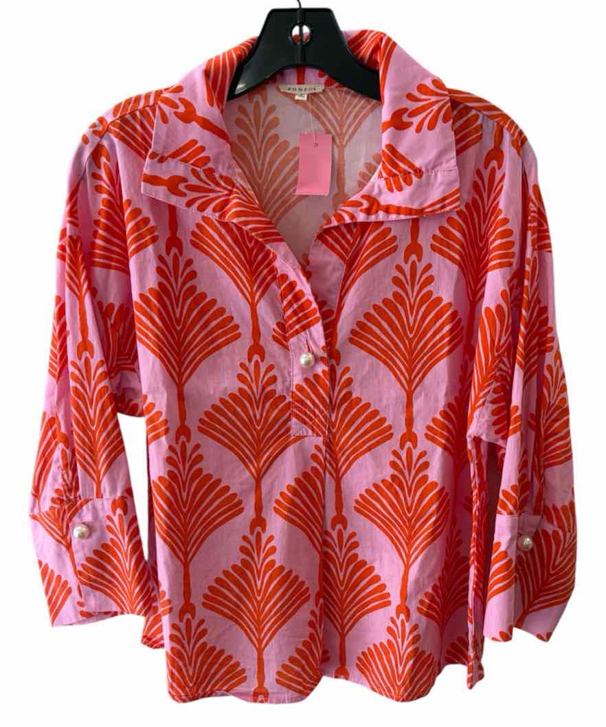 jodifl Pink and Orange Size M Shirt