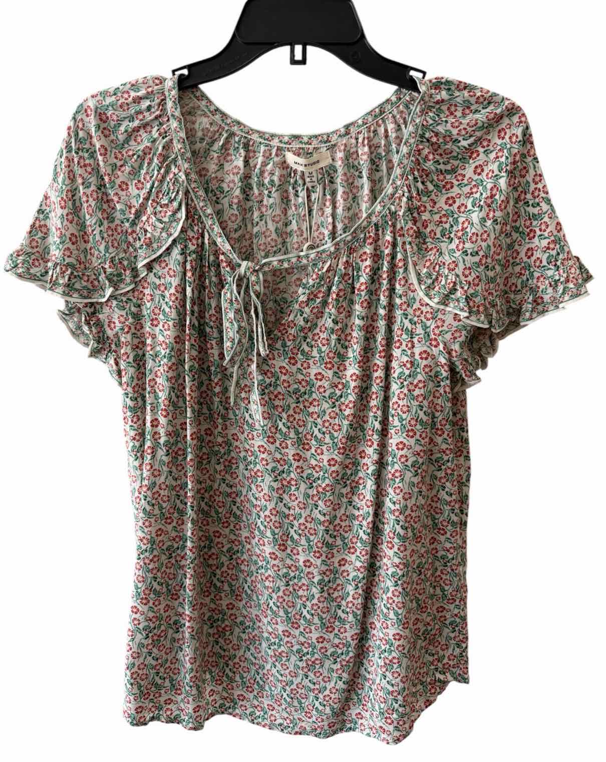 Max Studio White Multi Size M Skirt