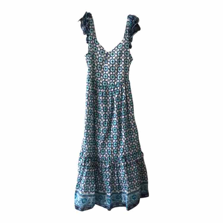 Lucky Brand White and Blue Size S Dress