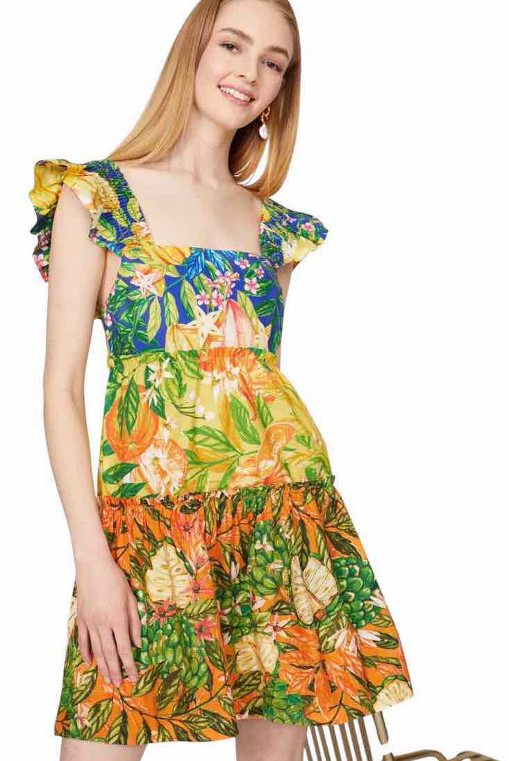 farm rio Yellow Multi Size S Dress
