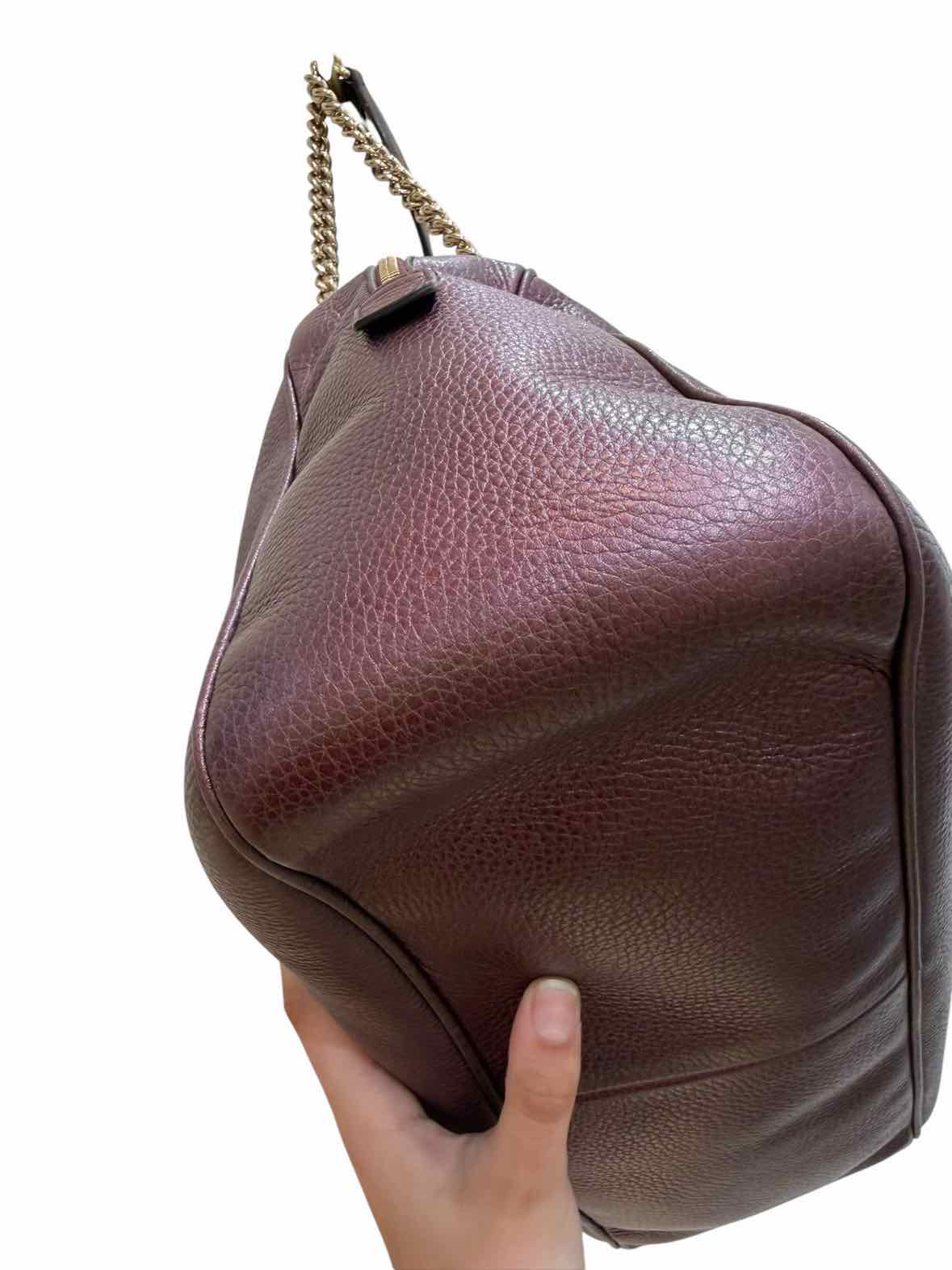 Gucci Soho Shoulder Bag Burgundy Handbag