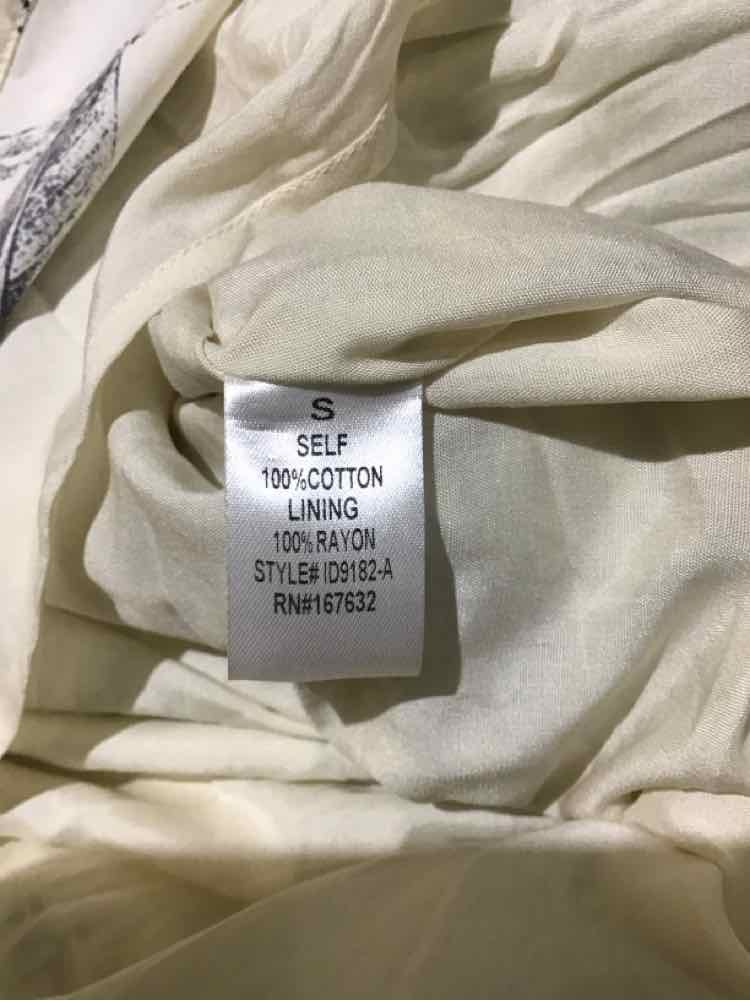Klesis Cream and Black Size S Dress