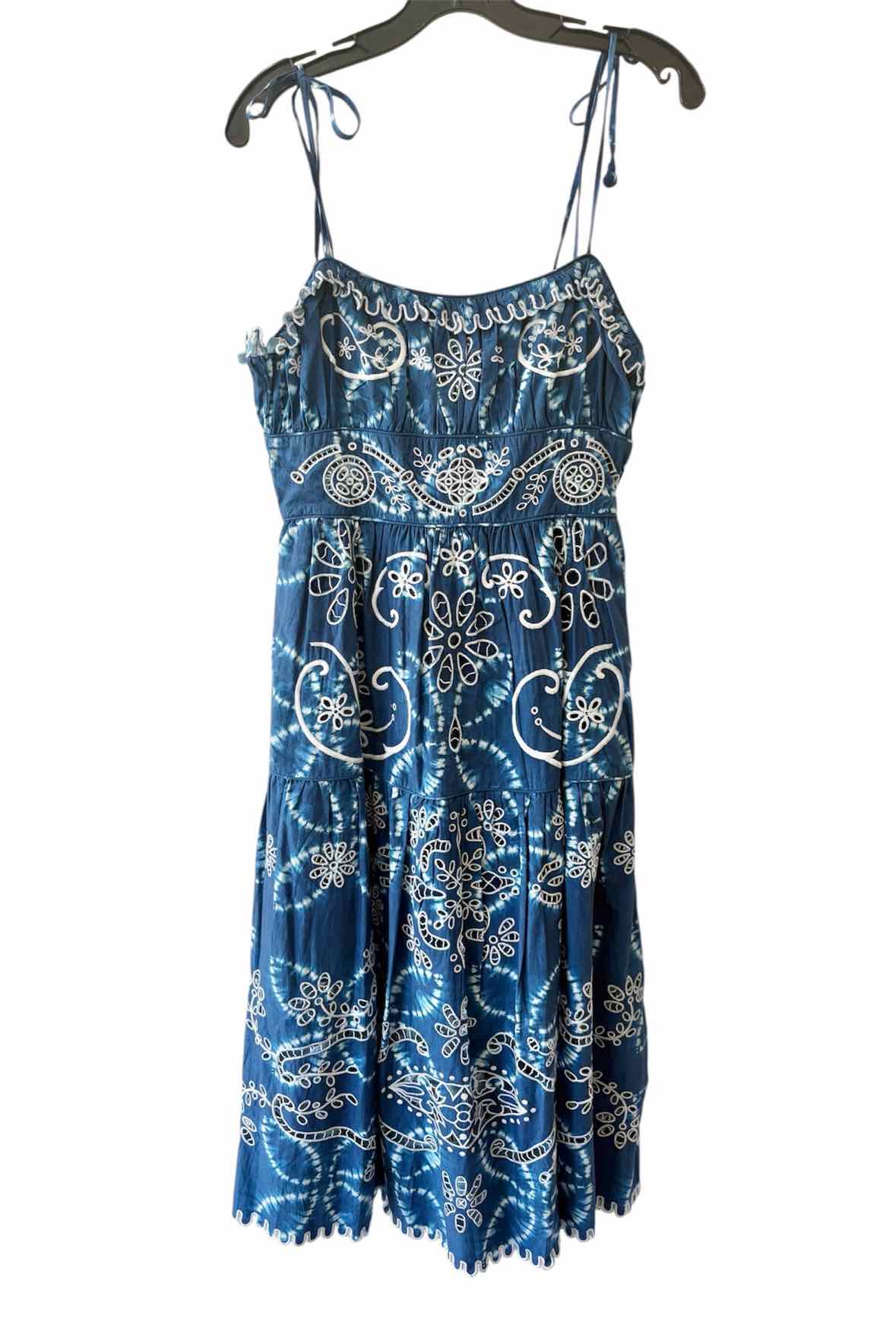 sea Blue and White Size 6 Dress
