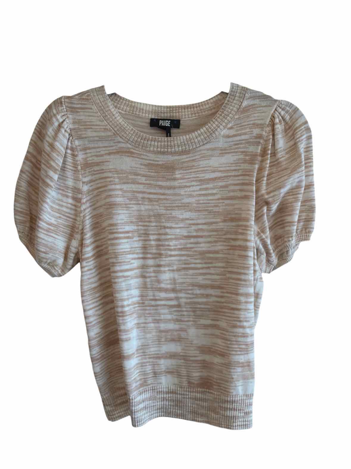 Paige White and Beige Size S Shirt