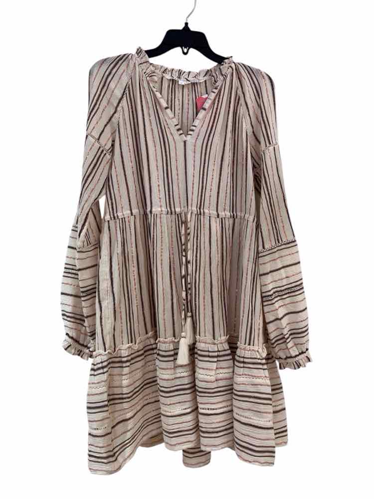 Veronica Beard Cream Multi Size S Dress