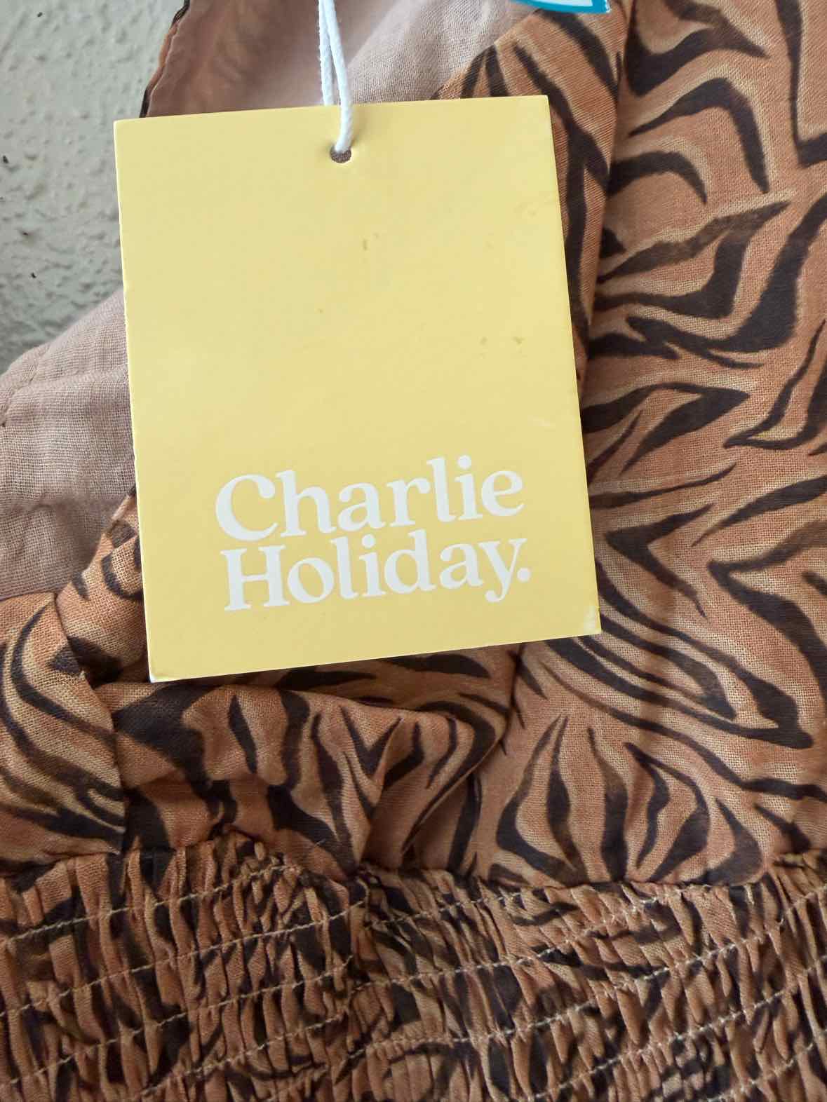 Charlie Holiday Light Brown Multi Size XS Dress