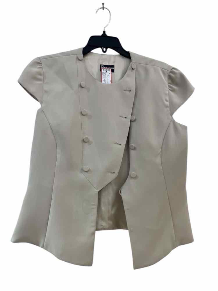 Giorgio Armani Cream Size 48 Vest