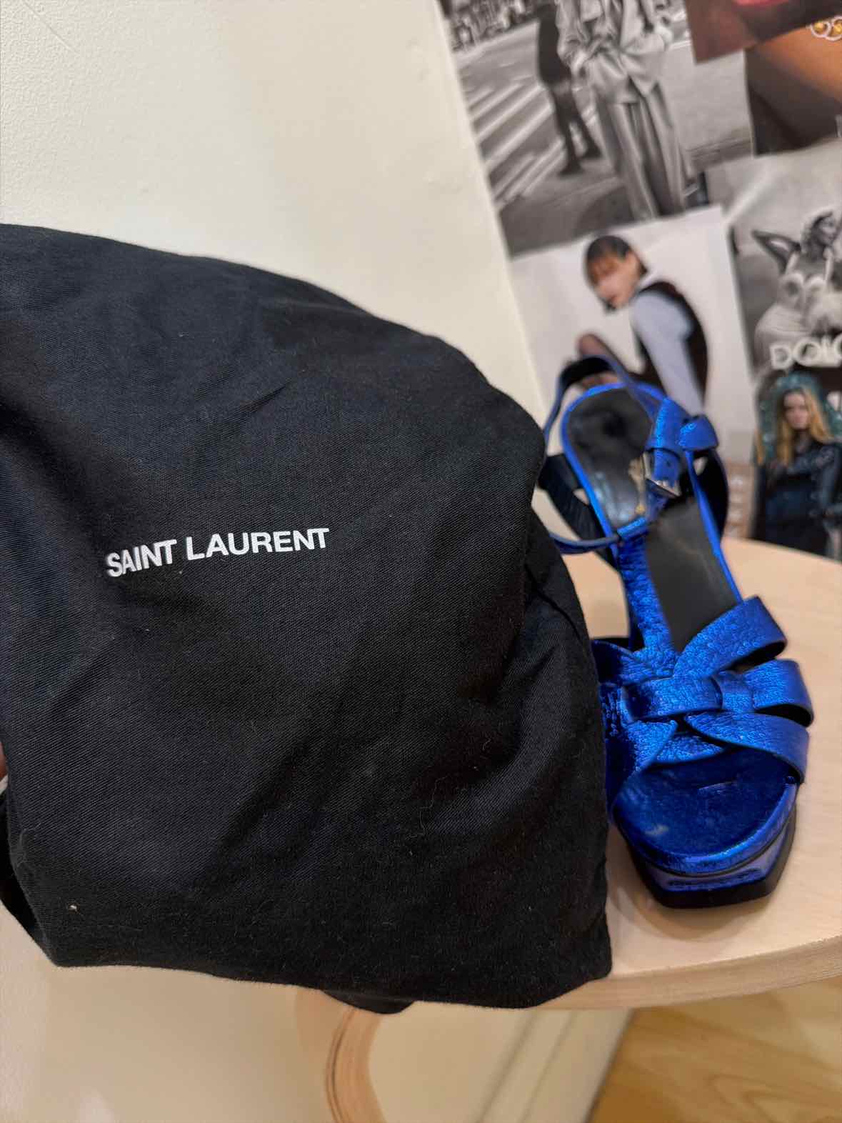 Saint Laurent Royal Blue Size 38.5 Shoes