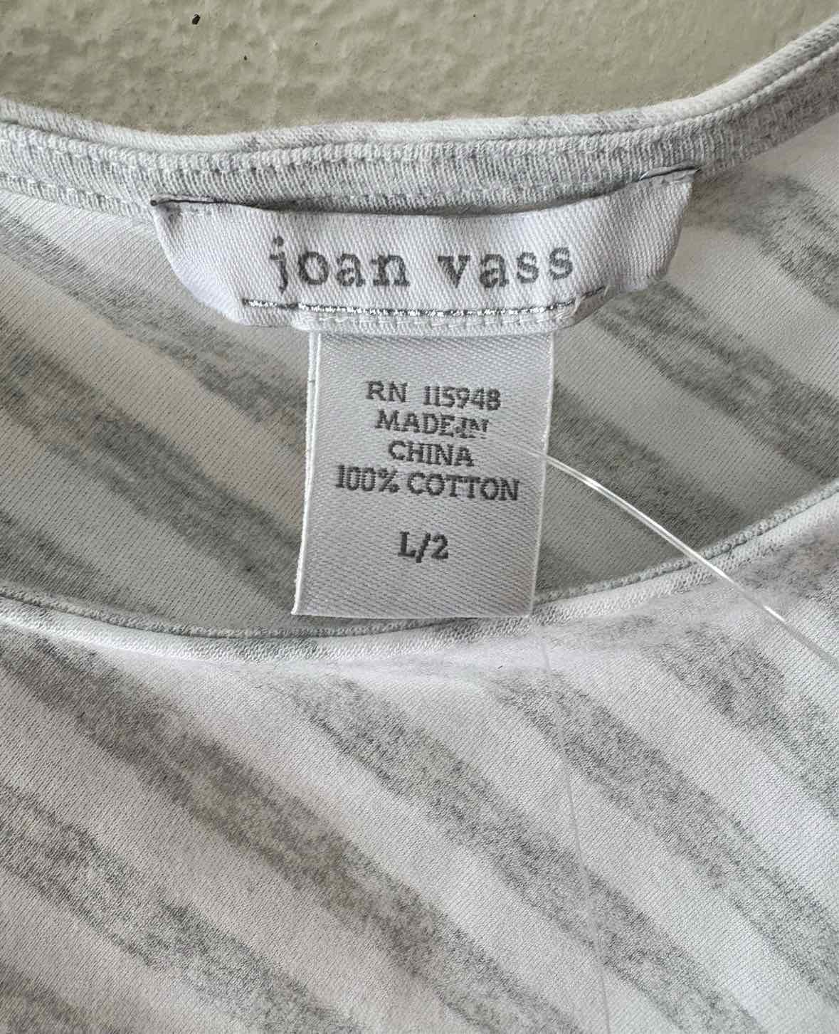 Joan Vass Grey and white Size L Dress