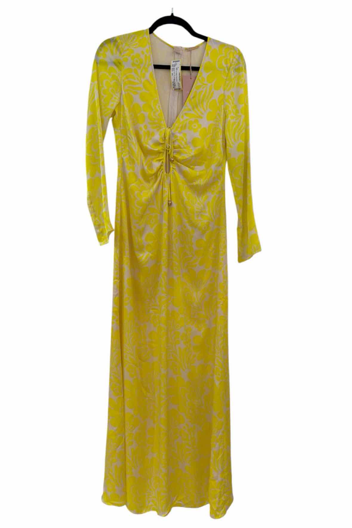 Alexis Yellow and Beige Size XS Dress
