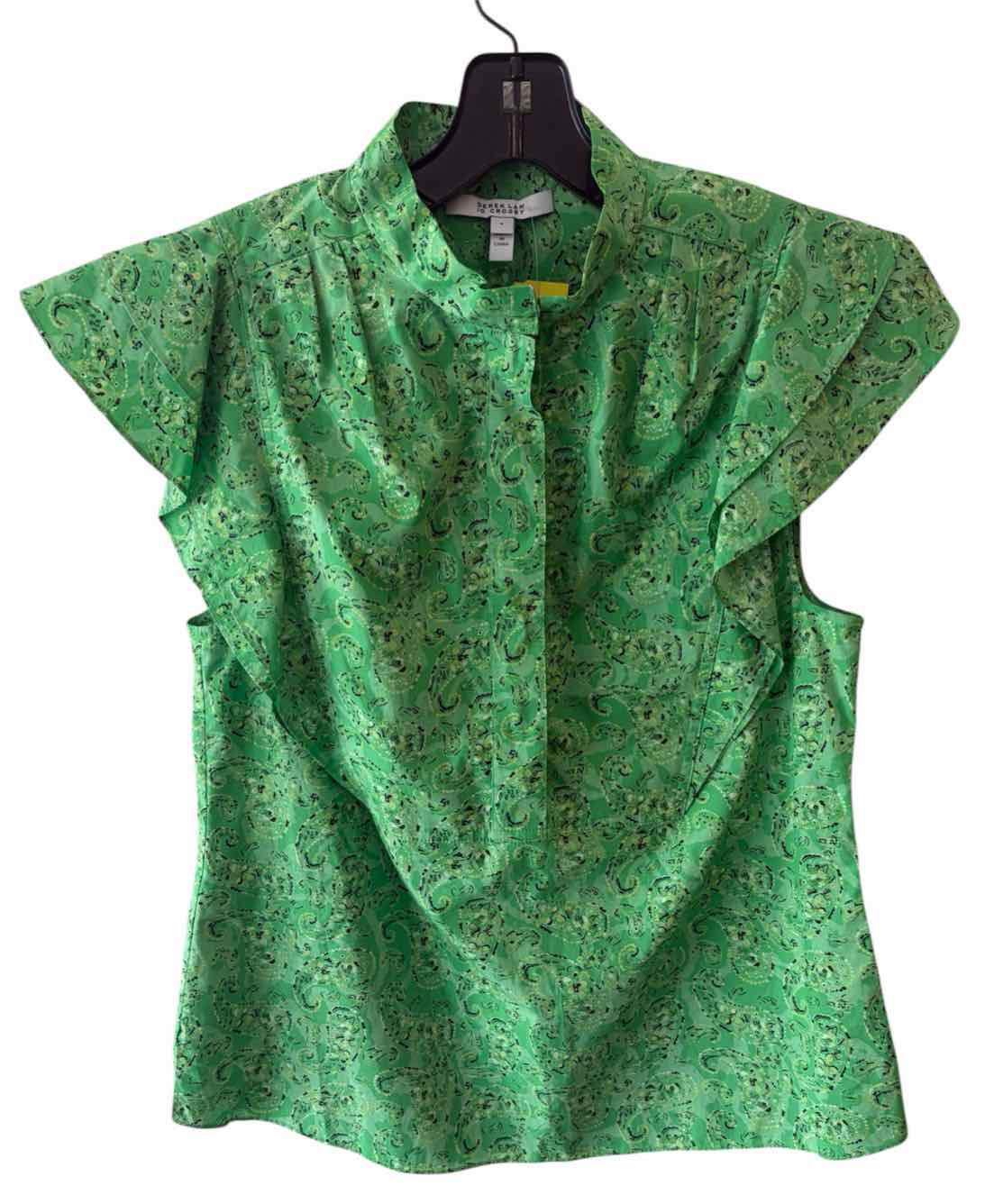 Derek Lam 10 Crosby Green and black Size 4 Shirt