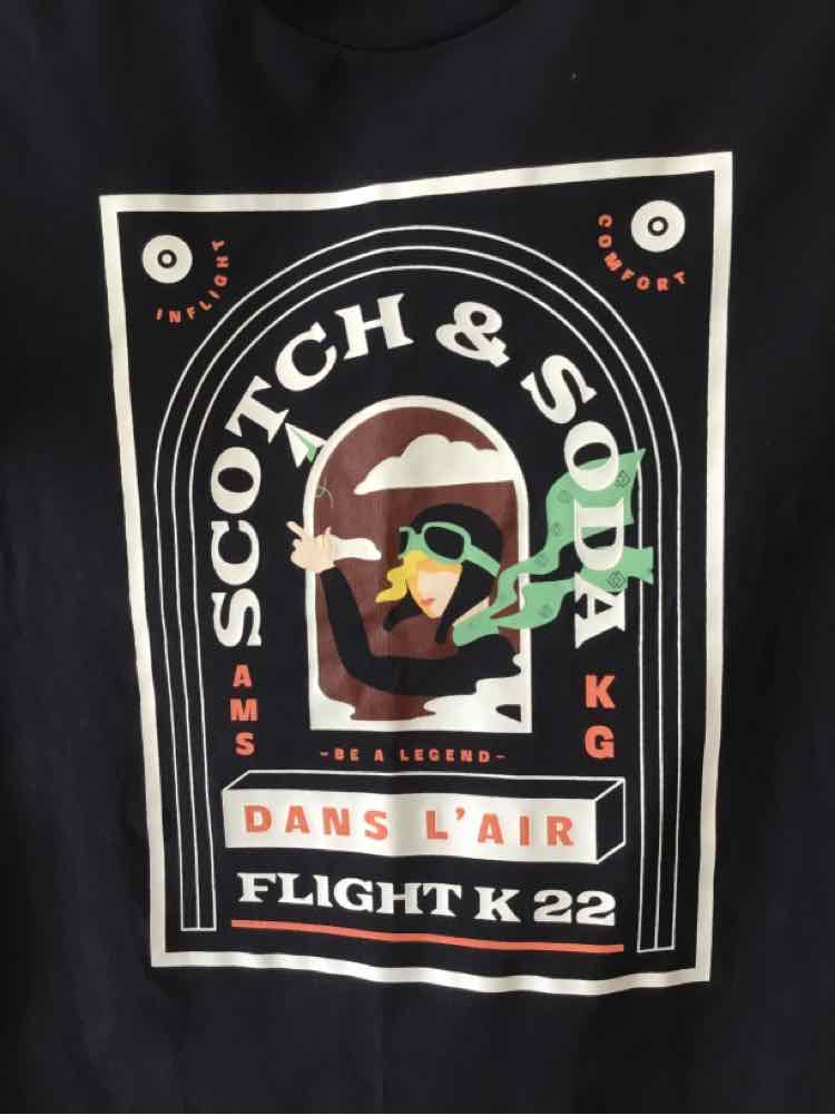 Scotch & Soda Black Multi Size XS Shirt