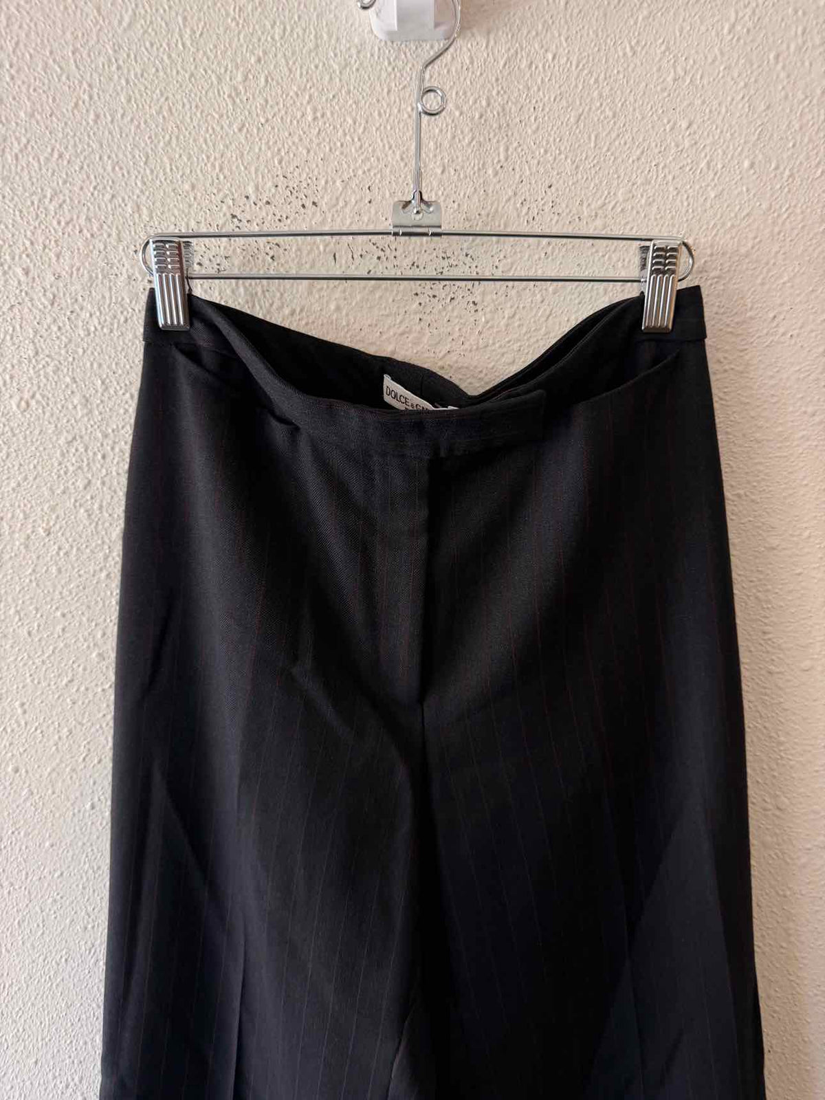 Dolce & Gabbana black and red Size 42 Pants