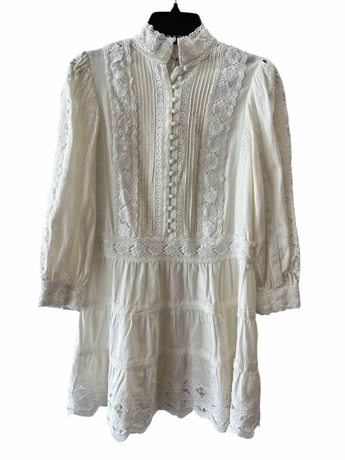 alice + olivia Cream Size 4 Dress