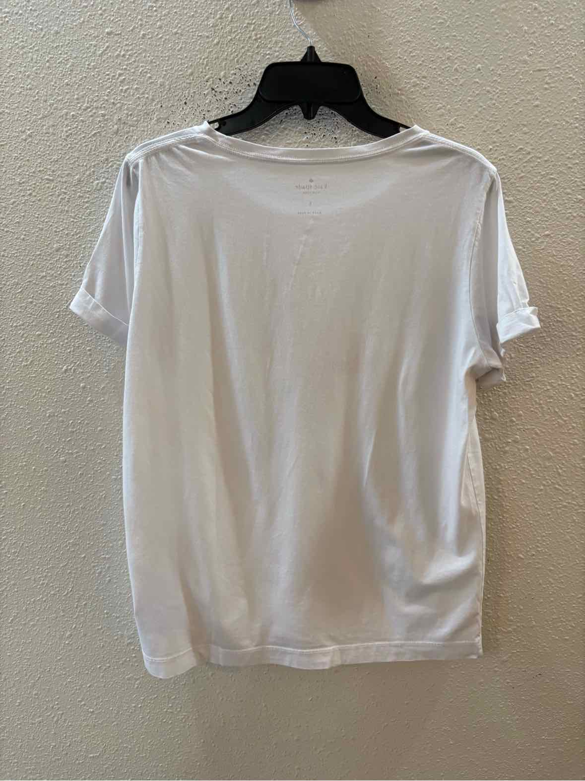 Kate Spade White and Pink Size L Shirt