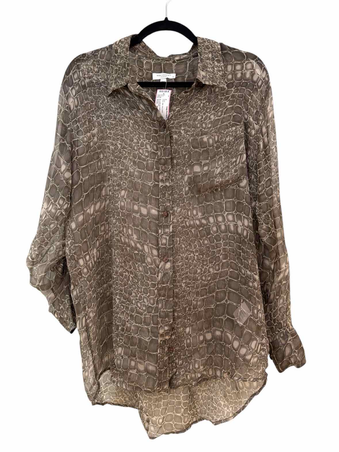 Equipment Gray Size M Shirt