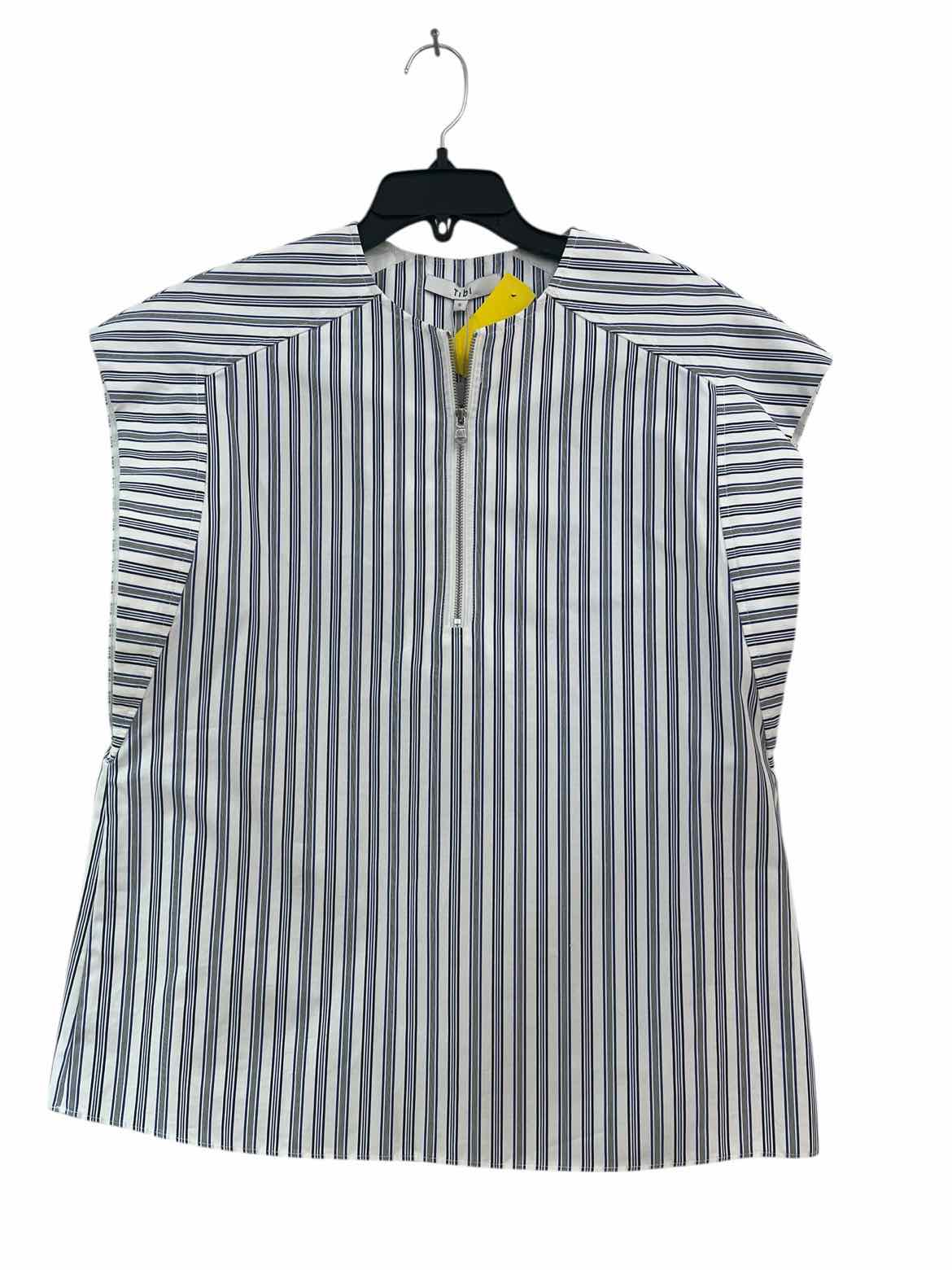 Tibi Blue and White Size S Shirt