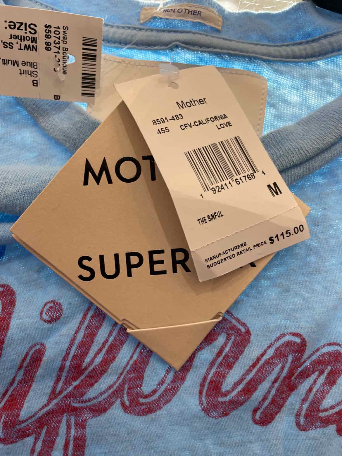 Mother Blue Multi Size M Shirt