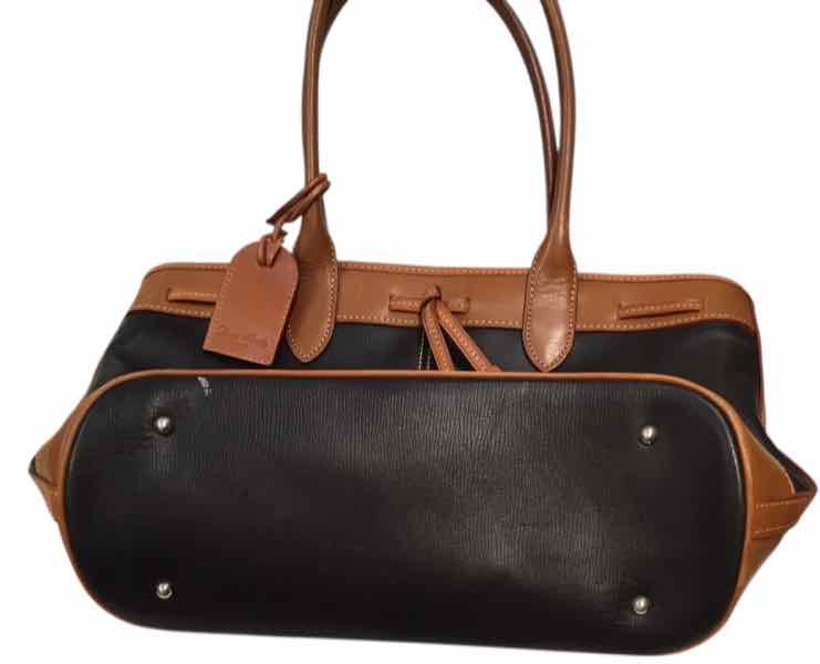 Dooney & Bourke Saffiiano leather bag black and brown Handbag