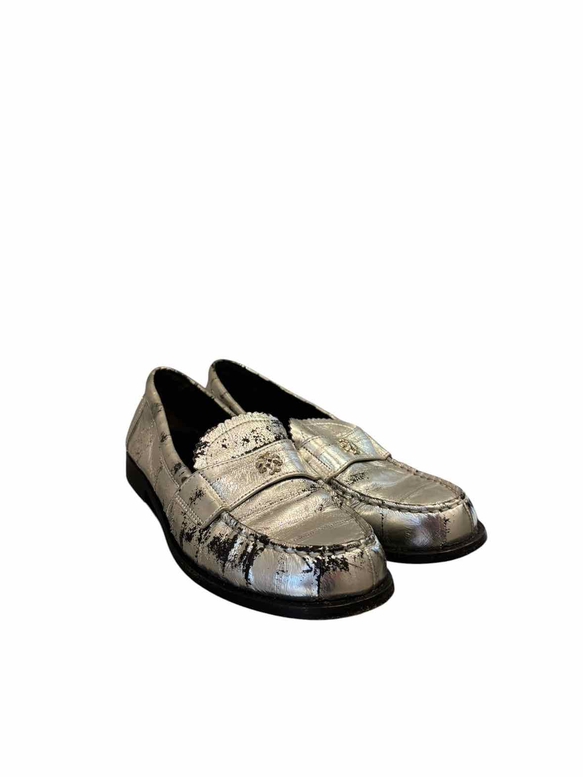 Tory Burch Silver Metallic Size 5.5 Shoes