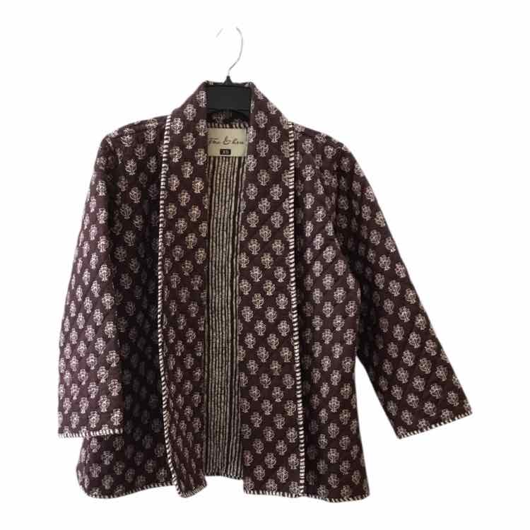 Fox & Hen Brown and Cream Size XS Jacket