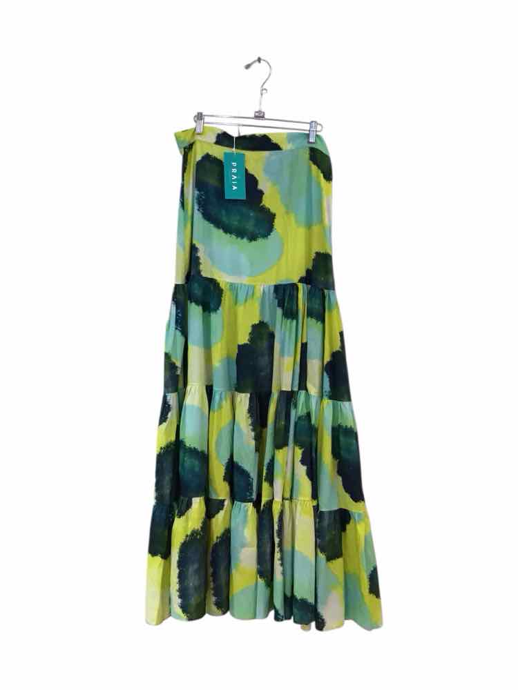 Praia by Dayanara Duran Blue and Yellow Size XL Skirt