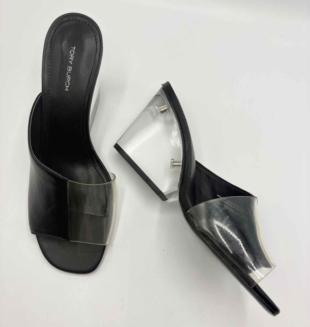 Tory Burch Black and Clear Size 8 Shoes
