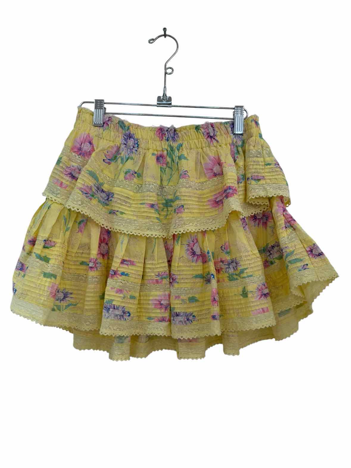 Love Shack Fancy Yellow Size S Skirt