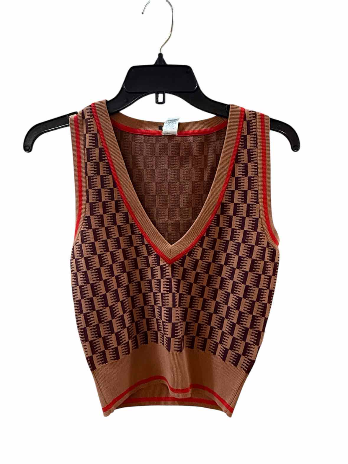TropicofC. Brown and Red Size XS Shirt