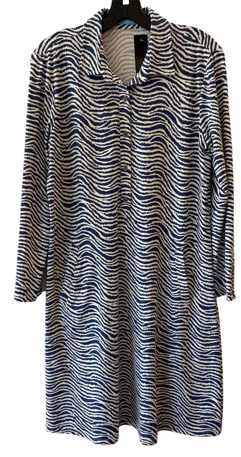 J. McLaughlin Navy and White Size L Dress