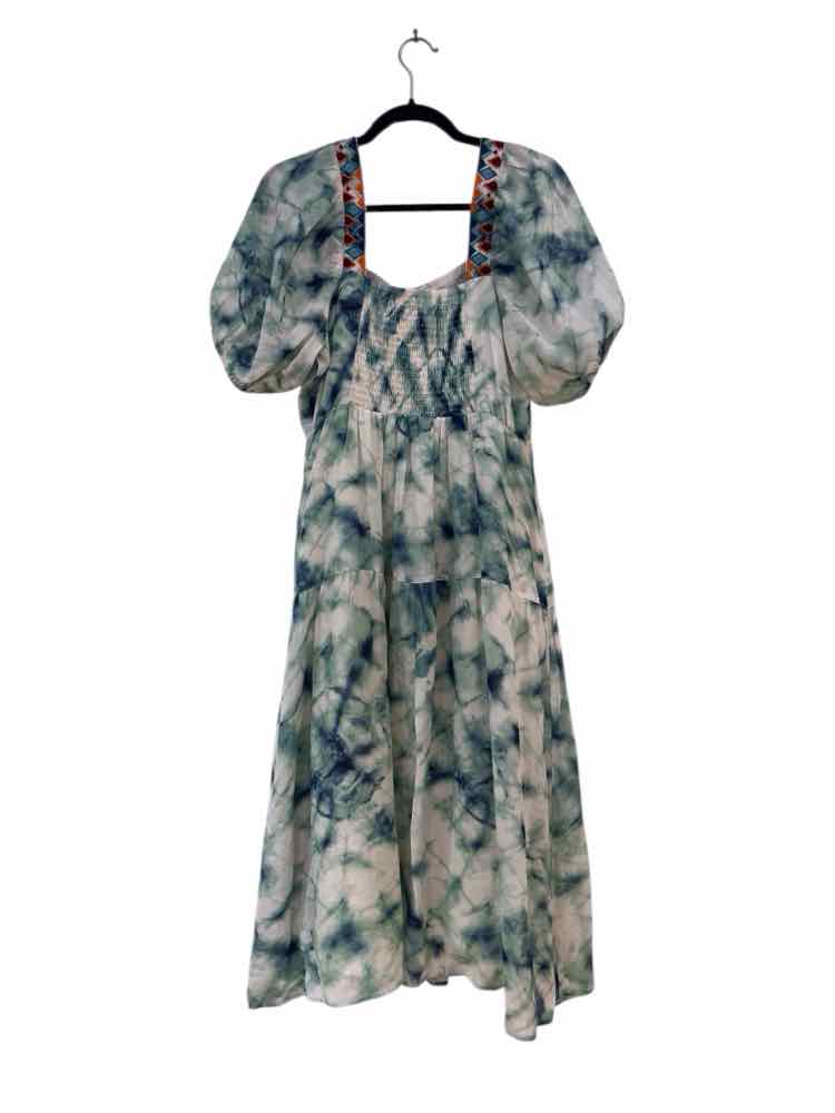 Johnny Was Workshop blue and aqua Size XS Dress