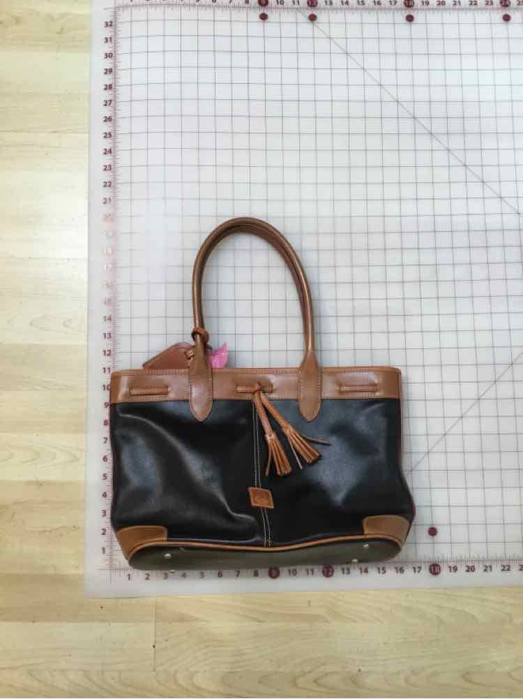 Dooney & Bourke Saffiiano leather bag black and brown Handbag