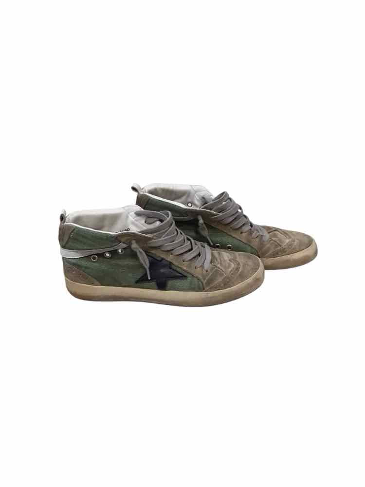 Golden Goose green and tan Size 37 Shoes