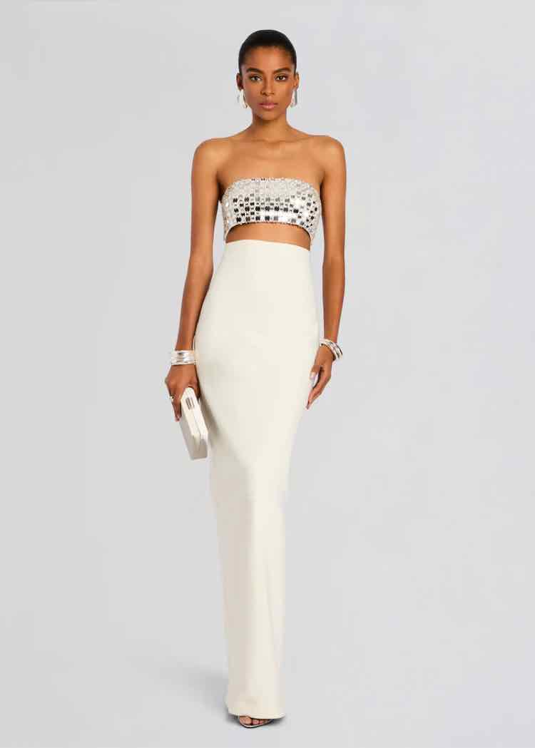 Retrofete White Size S Dress