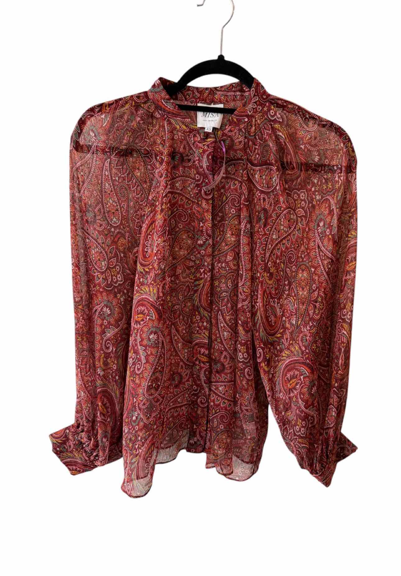Misa Deep red multi Size XS Shirt
