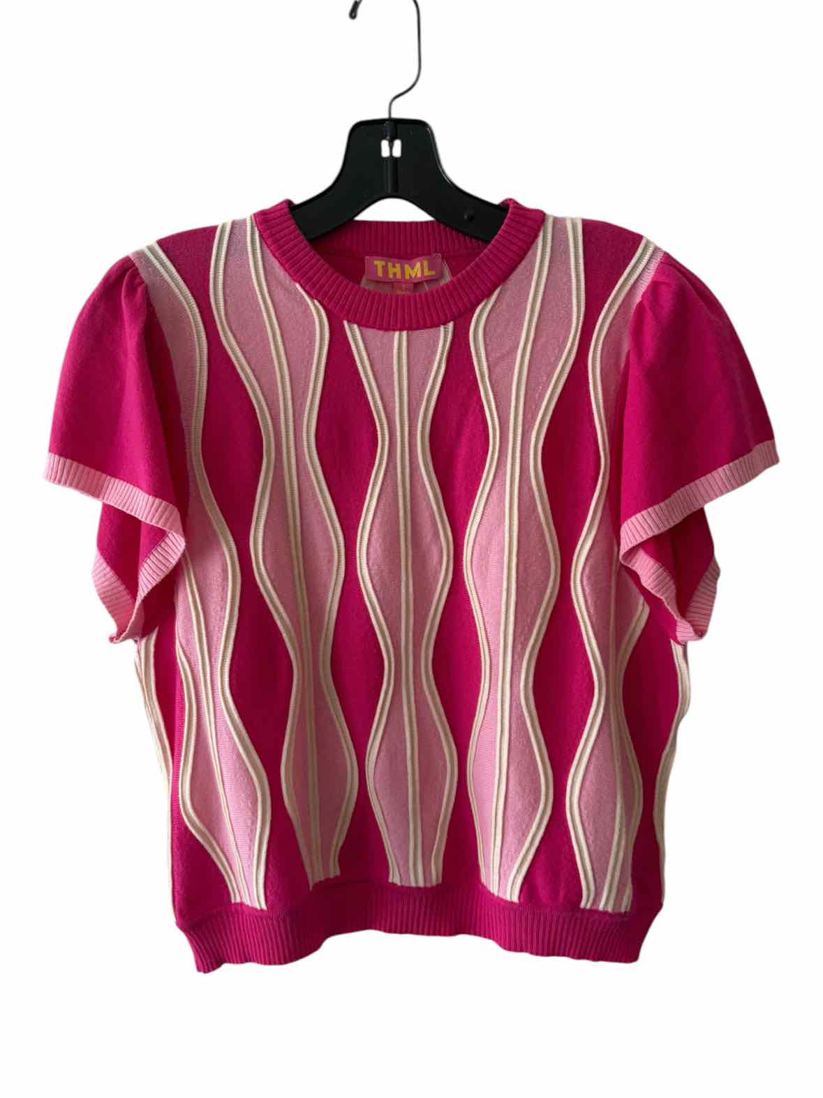 thml Pink and White Size S Shirt