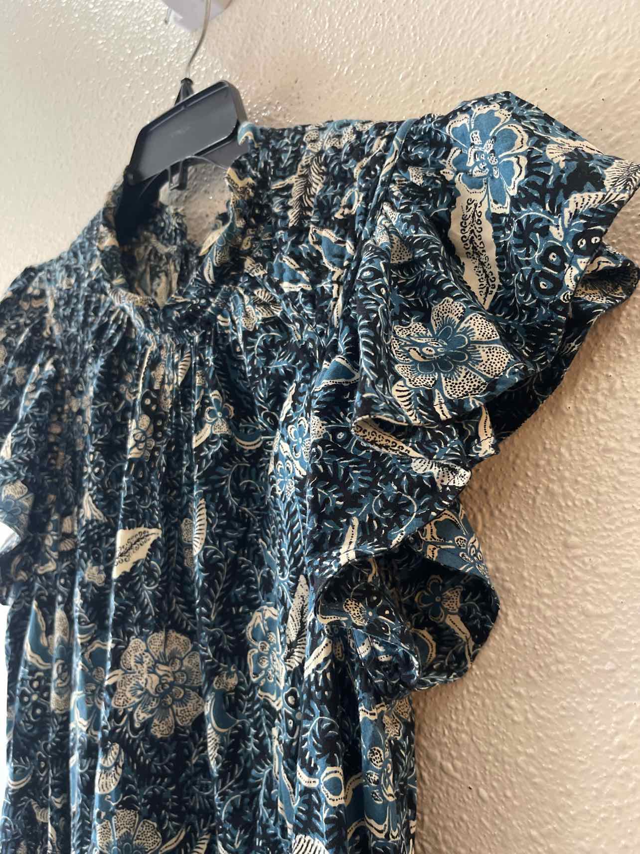ULLA JOHNSON Blue Multi Size 6 Dress