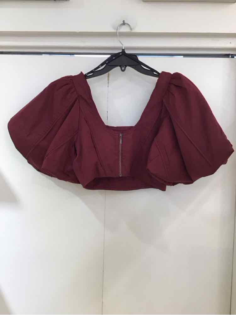 Aje. Burgandy Size AU10/US6 Shirt