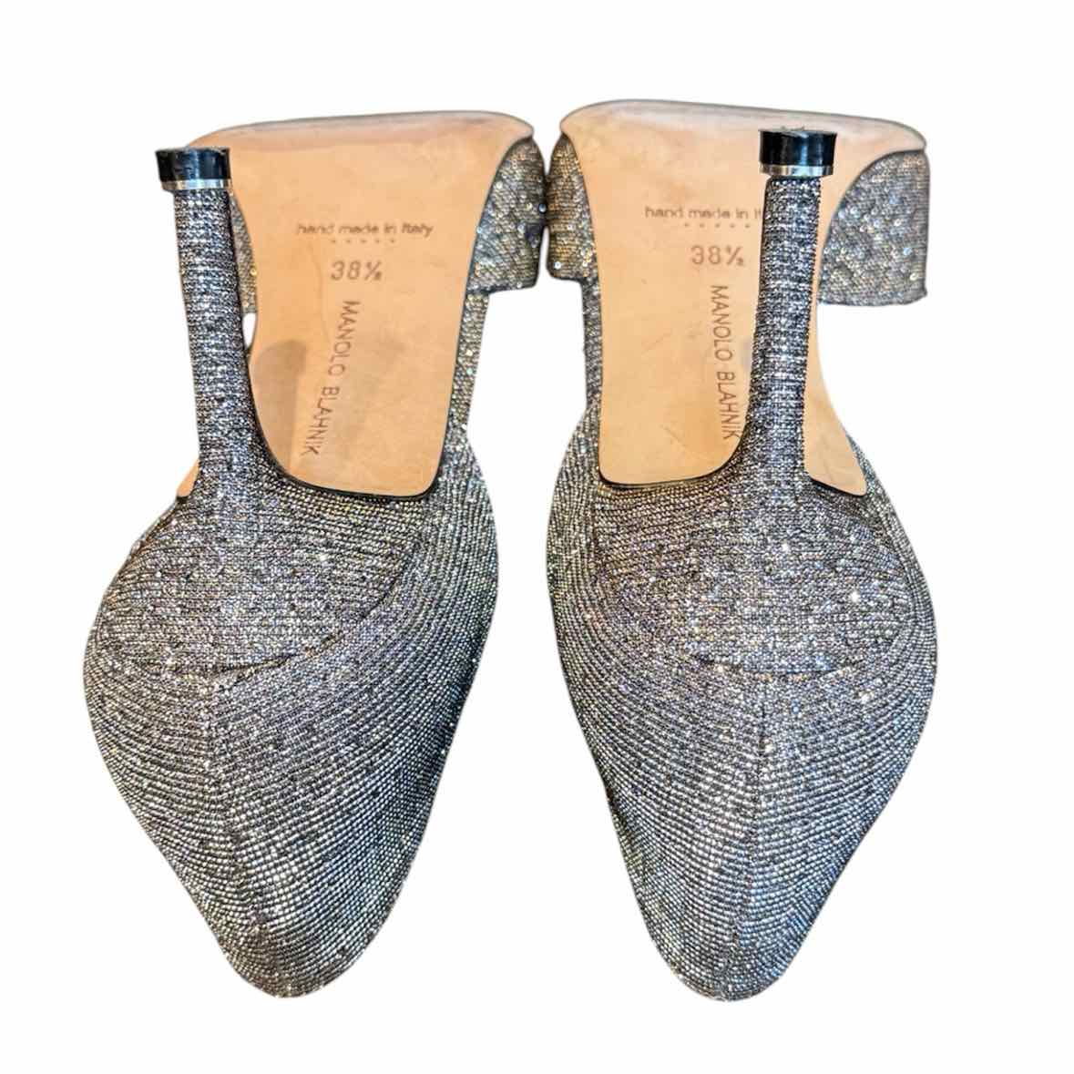Manolo Blahnik Silver multi Size 38.5 Shoes