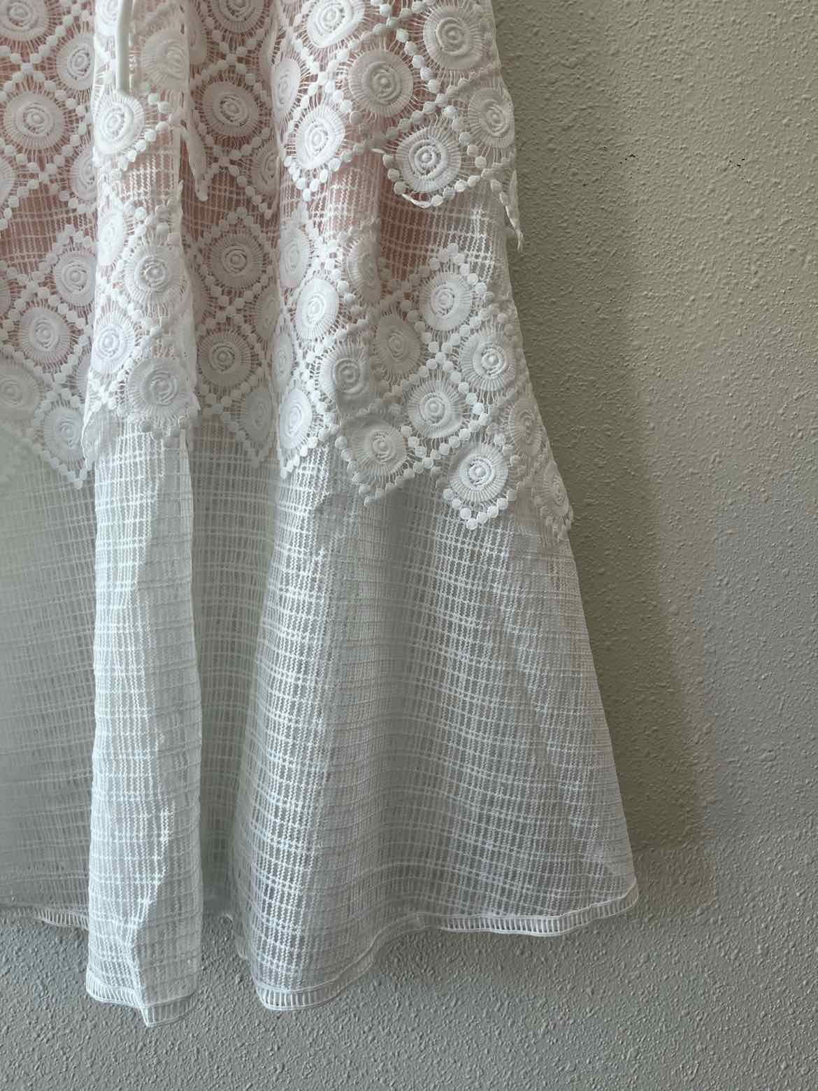 Miss Rosier white and nude Size L Dress