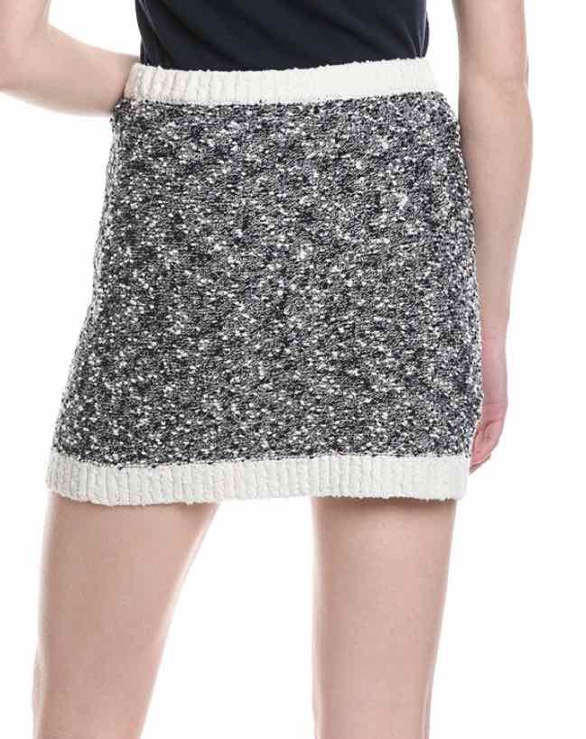 cinq a sept Navy & Ivory Size S Skirt
