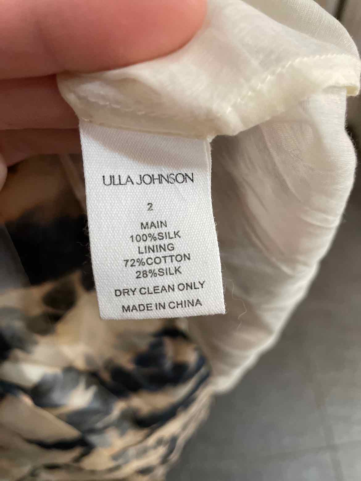 ULLA JOHNSON Navy and Beige Size 4 Skirt