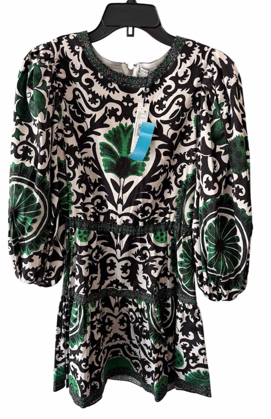 alice + olivia White Multi Size 6 Dress