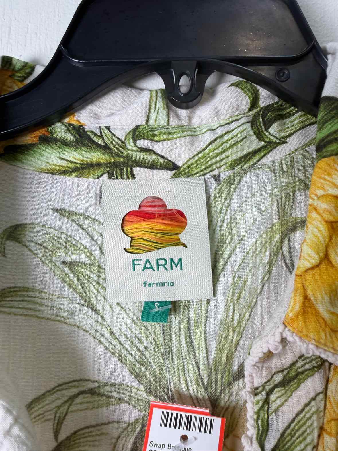 farm rio beige and multi Size S Shirt