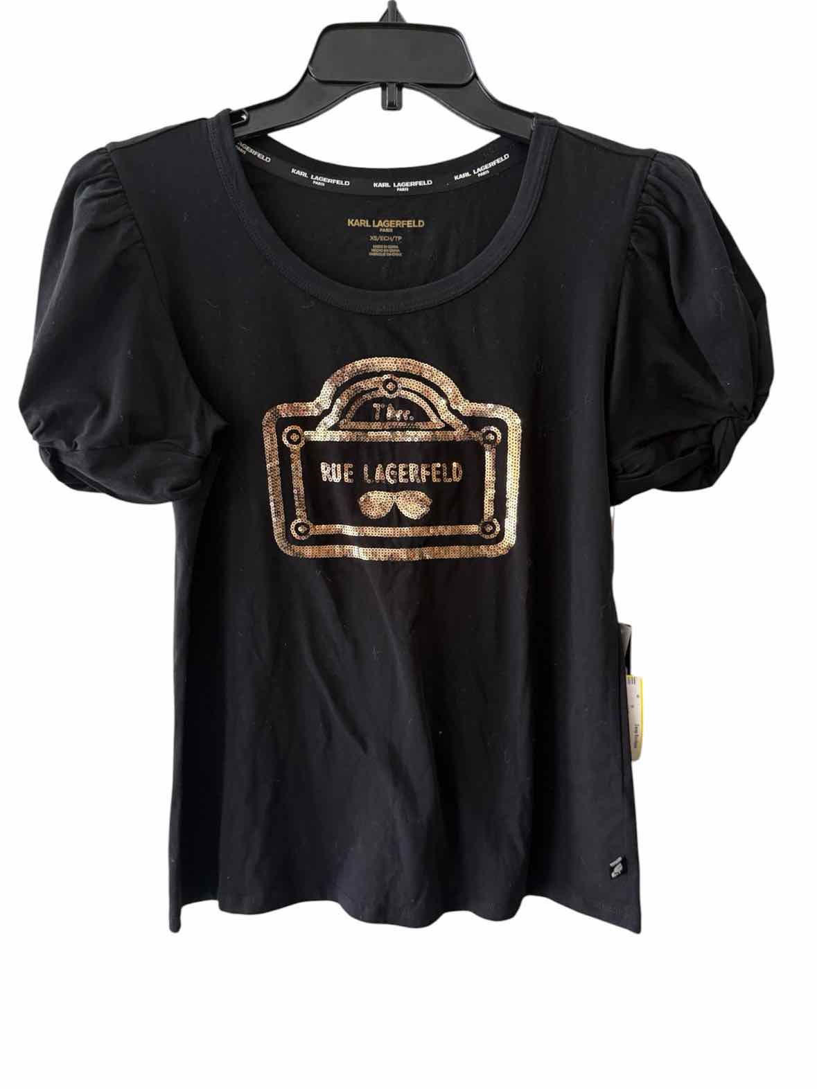 Karl Lagerfeld Black Size XS Shirt